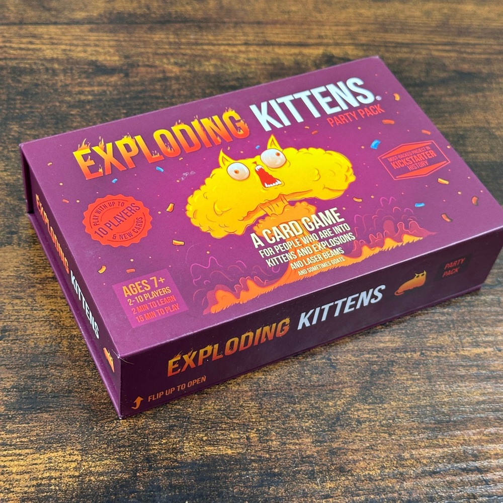 Exploding Kittens Party Pack Edition 2-10 Players Family Humor Strategy Animal